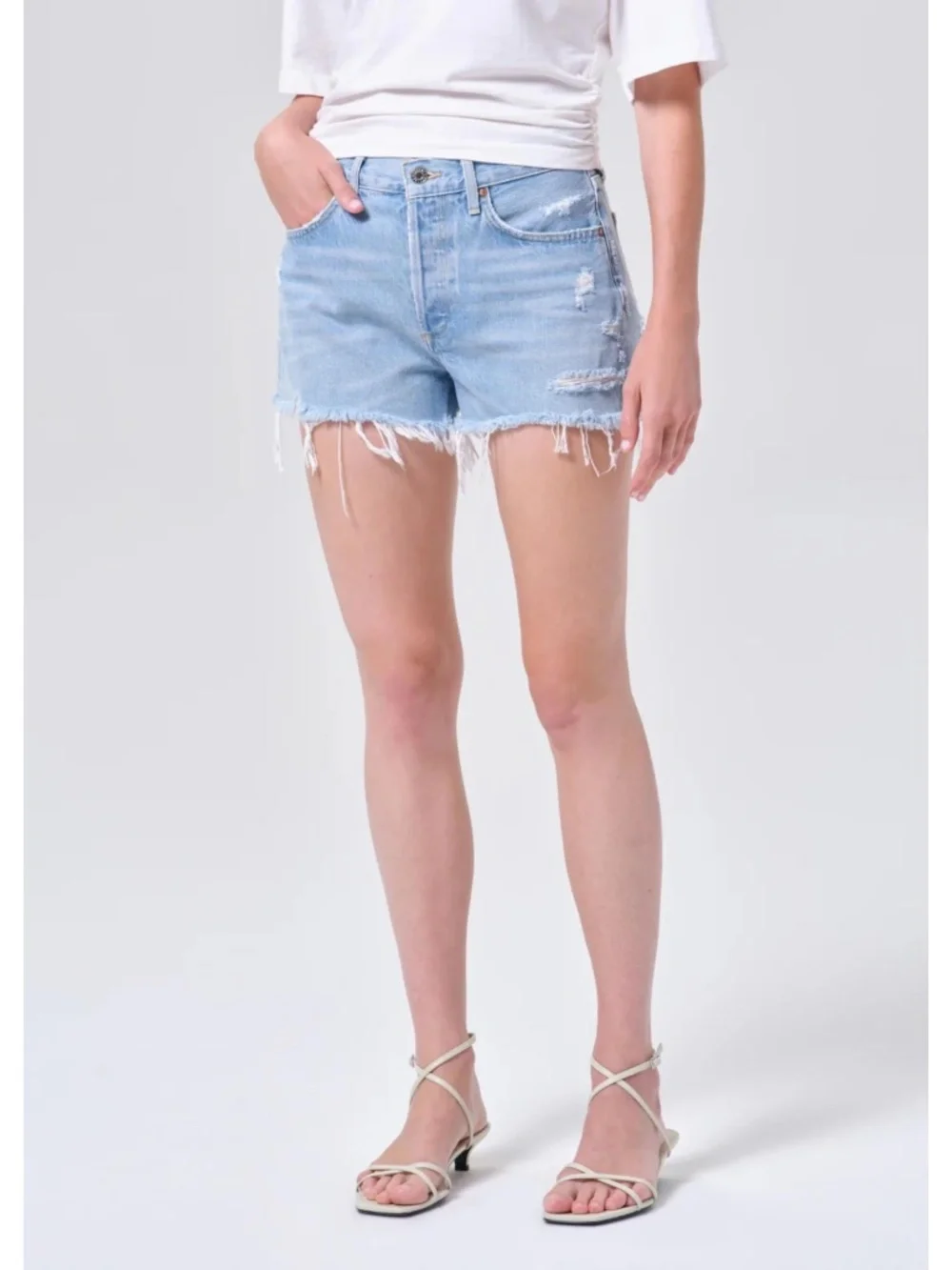 AGOLDE Parker Denim Shorts in Swapmeet